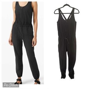 Lululemon Shift in Time Jumpsuit in Black Size 6